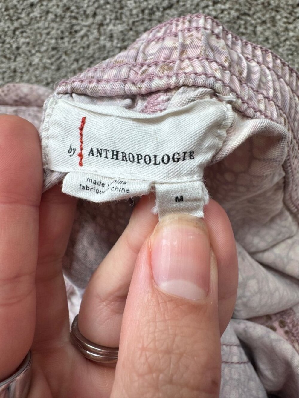 Anthropologie Pink Croc Print Drawstring Jogger Pants 100% Lyocell Size M - Picture 3 of 9